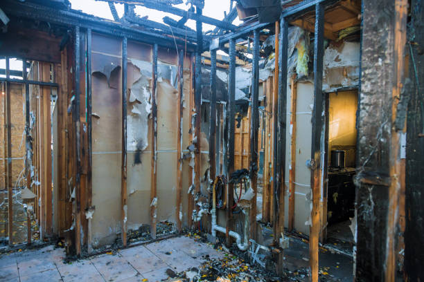 Professional Fire Damage Removal technician working in Raritan, NJ